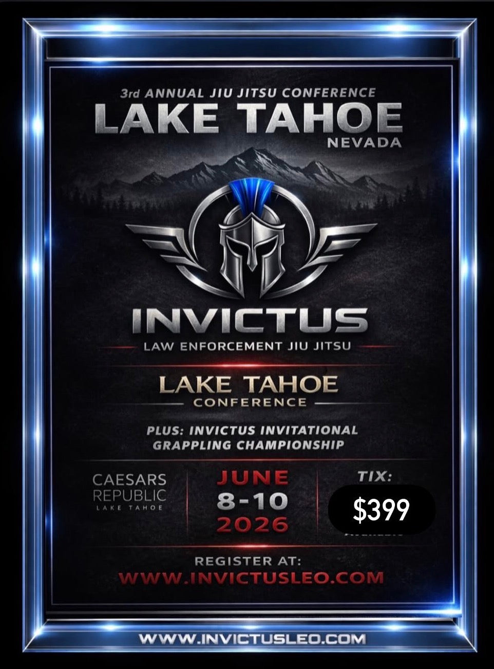 Lake Tahoe 2026 Invictus Camp Tickets